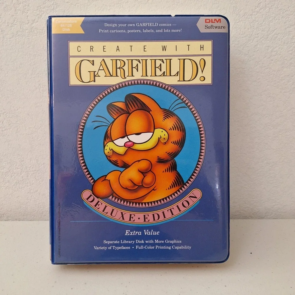 Vintage:‎ 1987 - Create With Garfield - Deluxe Edition - Apple Computer Software
